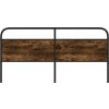 Náhradní čelo postele 190 cm ocel a kompozitní dřevo [4100246] (Barva Kouřový dub)