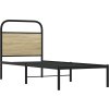 Čelo postele 75 cm ocel a kompozitní dřevo [4100284] (Barva dub sonoma)