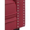 Pohovka Chesterfield 2místná umělá kůže [372663] (Barva vínová)