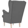Křeslo obláčkově 74 x 84 x 100 cm textil [4016905] (Barva Šedá)