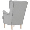 Křeslo obláčkově 74 x 84 x 100 cm textil [4016905] (Barva Šedá)