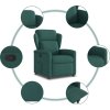 Polohovací křeslo textil [4015582] (Barva Tmavě zelená)