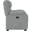 Polohovací křeslo textil [4015700] (Barva Světle šedá)