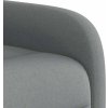 Polohovací křeslo textil [4015522] (Barva Světle šedá)