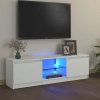 TV skříňka s LED osvětlením 120x30x36 cm [856347] (Barva Staré dřevo)