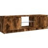 TV skříňka s LED osvětlením 120x30x36 cm [856347] (Barva Staré dřevo)