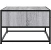 Konferenční stolek 100x50x35 cm kompozitní dřevo a kov [848782] (Barva Šedá sonoma)