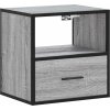 Nástěnný noční stolek 40x31x39,5 cm [848738] (Barva Kouřový dub)