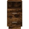 Noční stolek se 2 zásuvkami 36 x 36 x 68 cm [858586] (Barva Kouřový dub)