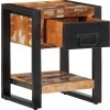 Noční stolek 35x34x45 cm recyklované dřevo [4013567] (Barva Přírodní)