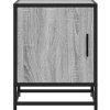 Noční stolek 40x31x50 cm kompozitní dřevo a kov [848713] (Barva Kouřový dub)