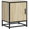Noční stolek 40x31x50 cm kompozitní dřevo a kov [848713] (Barva Kouřový dub)