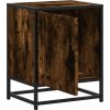Noční stolek 40x31x50 cm kompozitní dřevo a kov [848713] (Barva Kouřový dub)