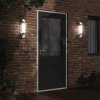 Venkovní nástěnné svítidlo nerezová ocel [4006294] (Barva Černá)