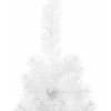 Úzký umělý poloviční vánoční stromek se stojanem 180 cm [344566] (Barva Bílá)