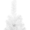 Úzký umělý poloviční vánoční stromek se stojanem 240 cm [344598] (Barva Stříbrná)