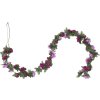 Vánoční květinové girlandy 6 ks 250 cm [359037] (Barva spring light purple)
