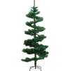 Spirálový vánoční stromek s LED a stojanem 180 cm PVC [344651] (Barva Zelená)