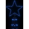 Vánoční stromek kužel 3 000 ch LED diod 230 x 800 cm [343515] (Barva Modrá)