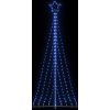 LED vánoční stromek 447 ch LED diod 250 cm [4016434] (Barva Modrá)