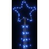 LED vánoční stromek 447 ch LED diod 250 cm [4016434] (Barva Modrá)