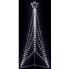 LED vánoční stromek 483 ch LED diod 240 cm [4016413] (Barva Studená bílá)