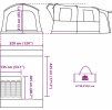 Stan pro auto pro 4 osoby nepromokavý [4009500] (Barva Zelená)