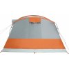 Kempingový stan tunel pro 5 osob nepromokavý [4009427] (Barva Šedá a oranžová)