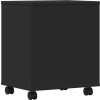 Stojan na tiskárnu na kolečkách 41 x 32 x 48 cm [840619] (Barva Černá)