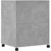 Stojan na tiskárnu na kolečkách 60 x 48 x 74 cm [840637] (Barva Šedá sonoma)