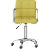 Otočná kancelářská židle textil [334674] (Barva horčicově žlutá)