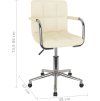 Otočná kancelářská židle textil [334792] (Barva Tmavě šedá)