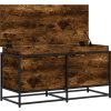 Úložný box s víkem 100x40x51,5 cm kompozitní dřevo [848806] (Barva Kouřový dub)