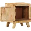 Noční stolky 2 ks 40x32x46 cm masivní hrubé mangovníkové dřevo [4104508] (Barva Hnědá)