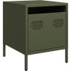 Noční stolky 2 ks 35 x 39 x 43,5 cm ocel [851249] (Barva Antracitová)