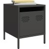 Noční stolky 2 ks 35 x 39 x 43,5 cm ocel [851249] (Barva Antracitová)