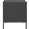 Noční stolky 2 ks 35 x 39 x 43,5 cm ocel [851249] (Barva Antracitová)