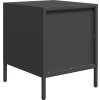 Noční stolky 2 ks 35 x 39 x 43,5 cm ocel [851249] (Barva Antracitová)