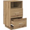 Noční stolky 2 ks se 2 zásuvkami 36 x 36 x 68 cm [858583] (Barva dub sonoma)