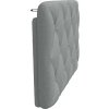 Polštář na čelo postele 90 cm textil [4019198] (Barva Světle šedá)