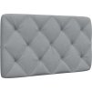Polštář na čelo postele 90 cm textil [4019198] (Barva Světle šedá)