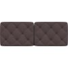 Polštář na čelo postele 120 cm textil [4019215] (Barva Tmavě hnědá)