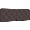 Polštář na čelo postele 120 cm textil [4019215] (Barva Tmavě hnědá)