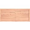 Nástěnná police 120x50x(2-4)cm ošetřený masivní dub [363576] (Barva Přírodní)