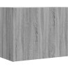 Nástěnná skříňka 75 x 35 x 60 cm kompozitní dřevo [848426] (Barva Betonová šedá)