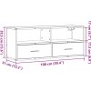TV skříňka 100 x 31 x 39,5 cm kompozitní dřevo a kov [848930] (Barva dub sonoma)