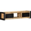 TV skříňka 100x30x25 cm masivní hrubé mangovníkové dřevo [4013597]