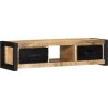 TV skříňka 100x30x25 cm masivní hrubé mangovníkové dřevo [4013597]
