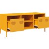 TV skříňka 101,5 x 39 x 43,5 cm ocel válcovaná za studena [851301] (Barva horčicově žlutá)