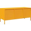 TV skříňka 101,5 x 39 x 43,5 cm ocel válcovaná za studena [851301] (Barva horčicově žlutá)